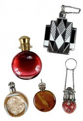 FIVE MINI PERFUMES19th/20th ce