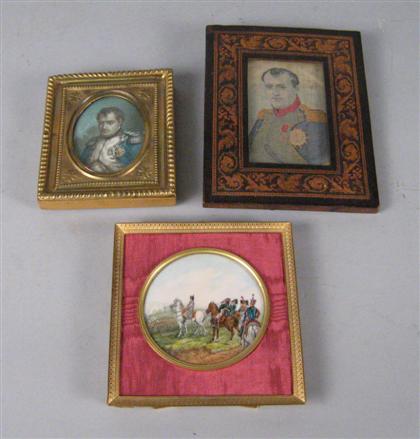Five miniatures of Napoleon    late