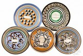 FIVE MOCHA LIDSFive mocha lids
