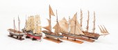 FIVE MODEL SHIPS. American, 20