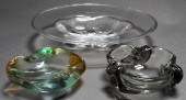 FIVE MODERNIST ART GLASS ARTIC