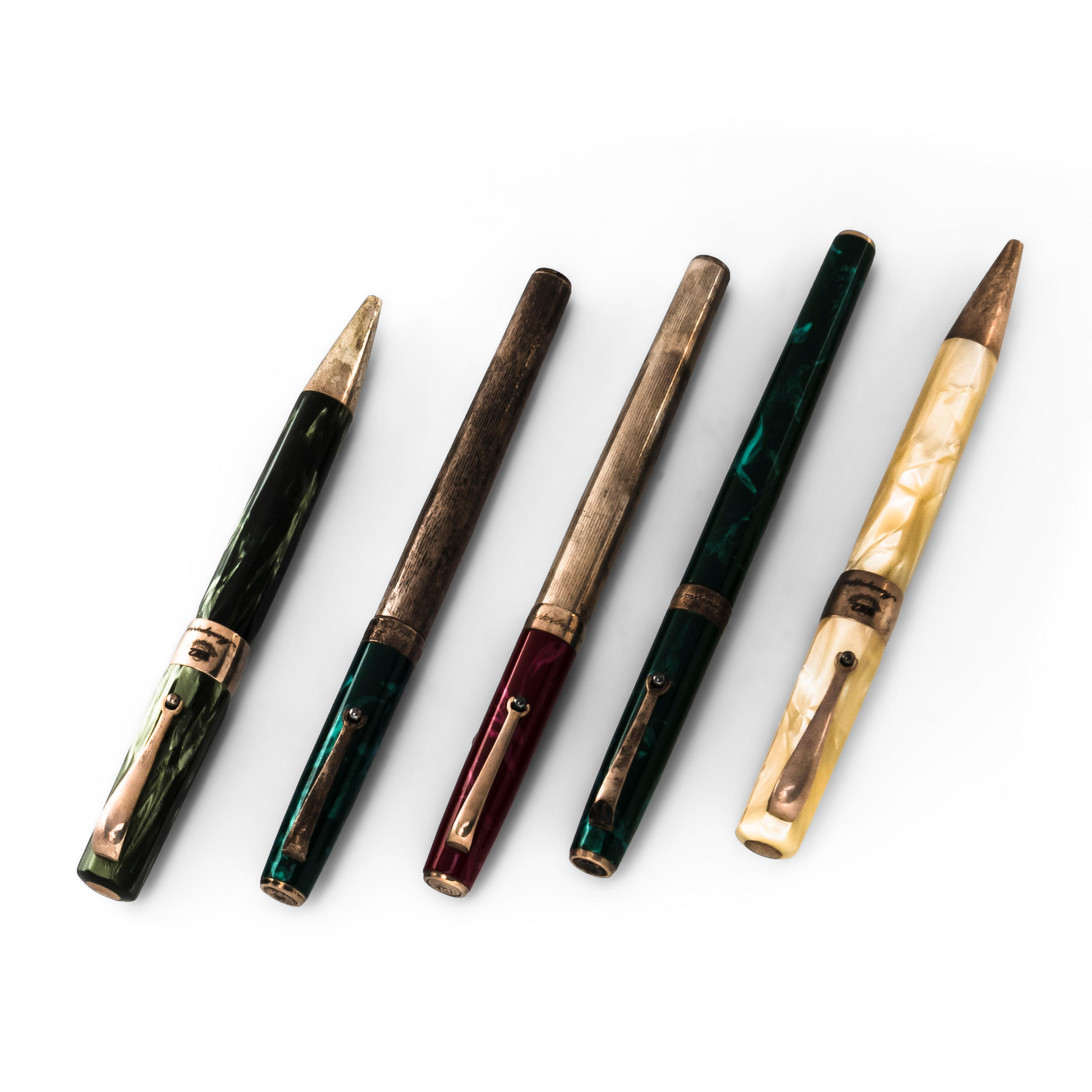 FIVE MONTEGRAPPA PENS Three, "300,"