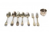 FIVE MOSTLY GEORGIAN STERLING