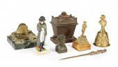 FIVE NAPOLEON DESK OBJECTSFive