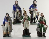 Five Napoleonic Officer Figure