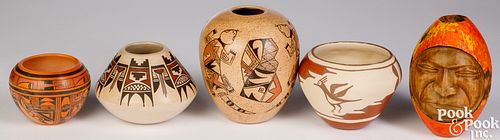 FIVE NATIVE AMERICAN INDIAN