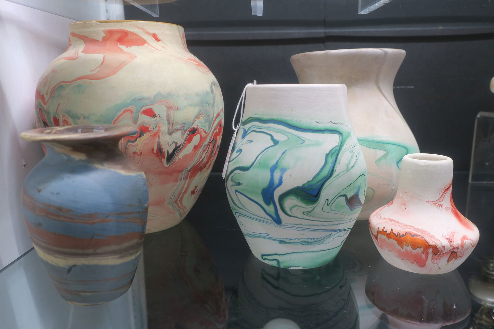 FIVE NEMADJI AND LILOKE POTTERY