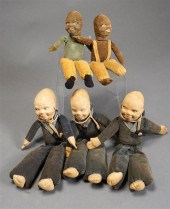 FIVE NORAH WELLINGS CLOTH DOLL