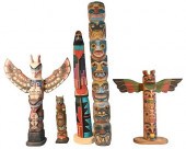 FIVE NORTHWEST COAST HAIDA AND