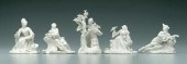 Five Nymphenberg figures: all