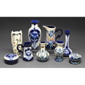Five Old Tupton Ware vases, tw