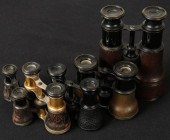 FIVE PAIR OF ANTIQUE FIELD GLA