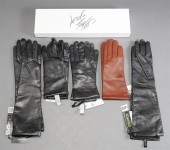 FIVE PAIRS LORD & TAYLOR LEATH