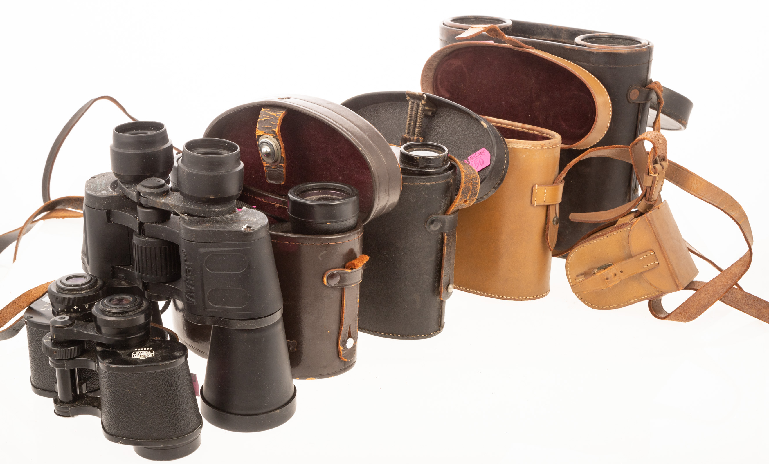 FIVE PAIRS OF BINOCULARS Various