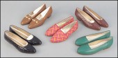 FIVE PAIRS OF BOTTEGA VENETA S