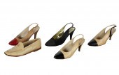 FIVE PAIRS OF CHANEL SHOESthe