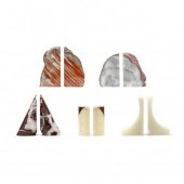 FIVE PAIRS OF COLORFUL STONE B