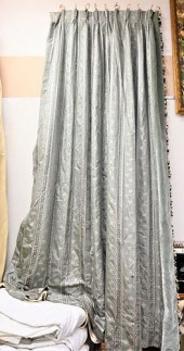 FIVE PAIRS OF CUSTOM WINDOW CU