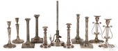 FIVE PAIRS OF SHEFFIELD CANDLE
