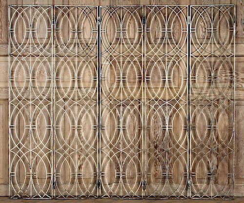 FIVE PANEL WROUGHT IRON ROOM