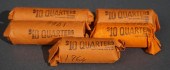 FIVE PARTIAL ROLLS OF SILVER Q