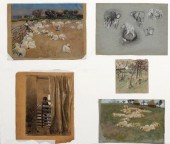 Five Pattison related sketches