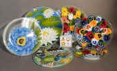 FIVE PEGGY KARR FLORAL DECORAT