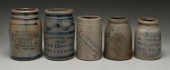 Five Pennsylvania canning jars