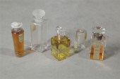 FIVE PERFUME BOTTLES  COTY AND