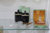 FIVE PERFUME BOTTLES INCLUDING