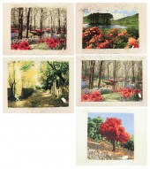 FIVE PERSIAN TABRIZ LANDSCAPE