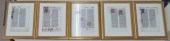FIVE PHOTOLITHOGRAPHIC REPRODU