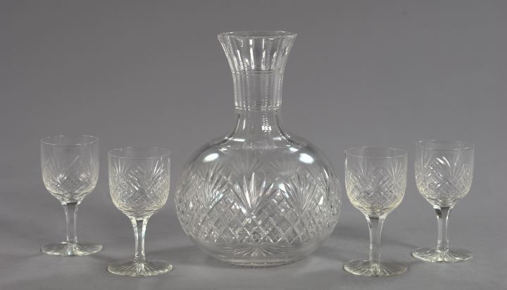 Five-Piece American Cut Glass