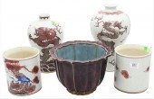FIVE PIECE CHINESE PORCELAIN G