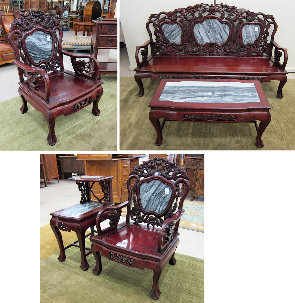 FIVE-PIECE CHINESE SEATING