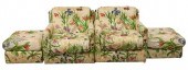 FIVE PIECE CUSTOM UPHOLSTERED
