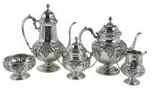 FIVE PIECE ELMORE STERLING TEA