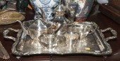 FIVE-PIECE ENGLISH SILVER PLAT
