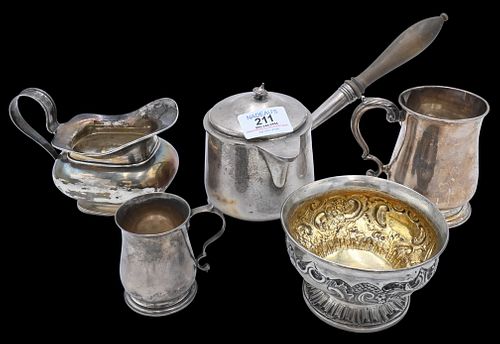 FIVE PIECE ENGLISH STERLING