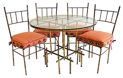 FIVE PIECE FAUX BAMBOO BISTRO/PATIO