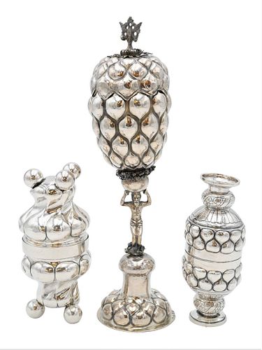 FIVE PIECE GERMAN SILVER