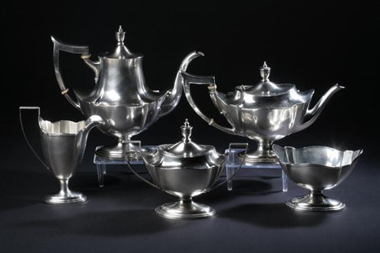 FIVE-PIECE GORHAM STERLING SILVER