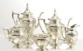 FIVE PIECE GORHAM STERLING TEA