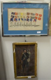 FIVE PIECE GROUP OF ART, TO IN