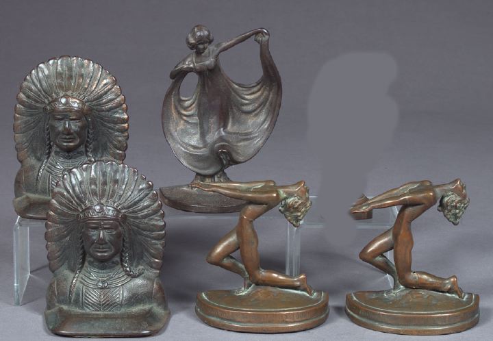 Five-Piece Group of Cast-Iron and