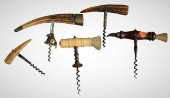 FIVE PIECE GROUP OF CORKSCREWS