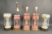 FIVE PIECE GROUP OF GLASS LUST