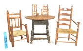 FIVE PIECE GROUP OF MINIATURE