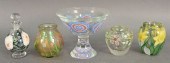 FIVE PIECE GROUP OF MURANO GLA