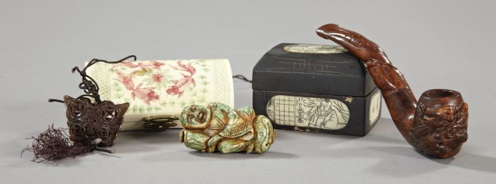 Five-Piece Group of Oriental Items,